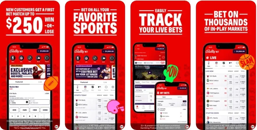 Ladbrokes app home and live racing screens