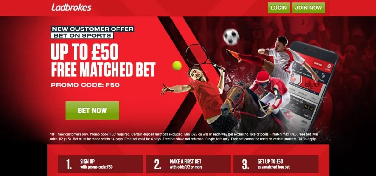 Ladbrokes promotions inside the app