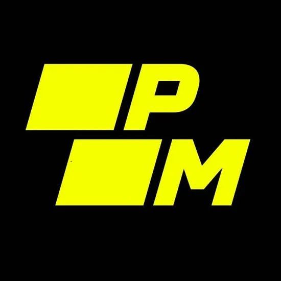 Ladbrokes Guide logo in bright yellow with PM text on black background, ladbrokes review